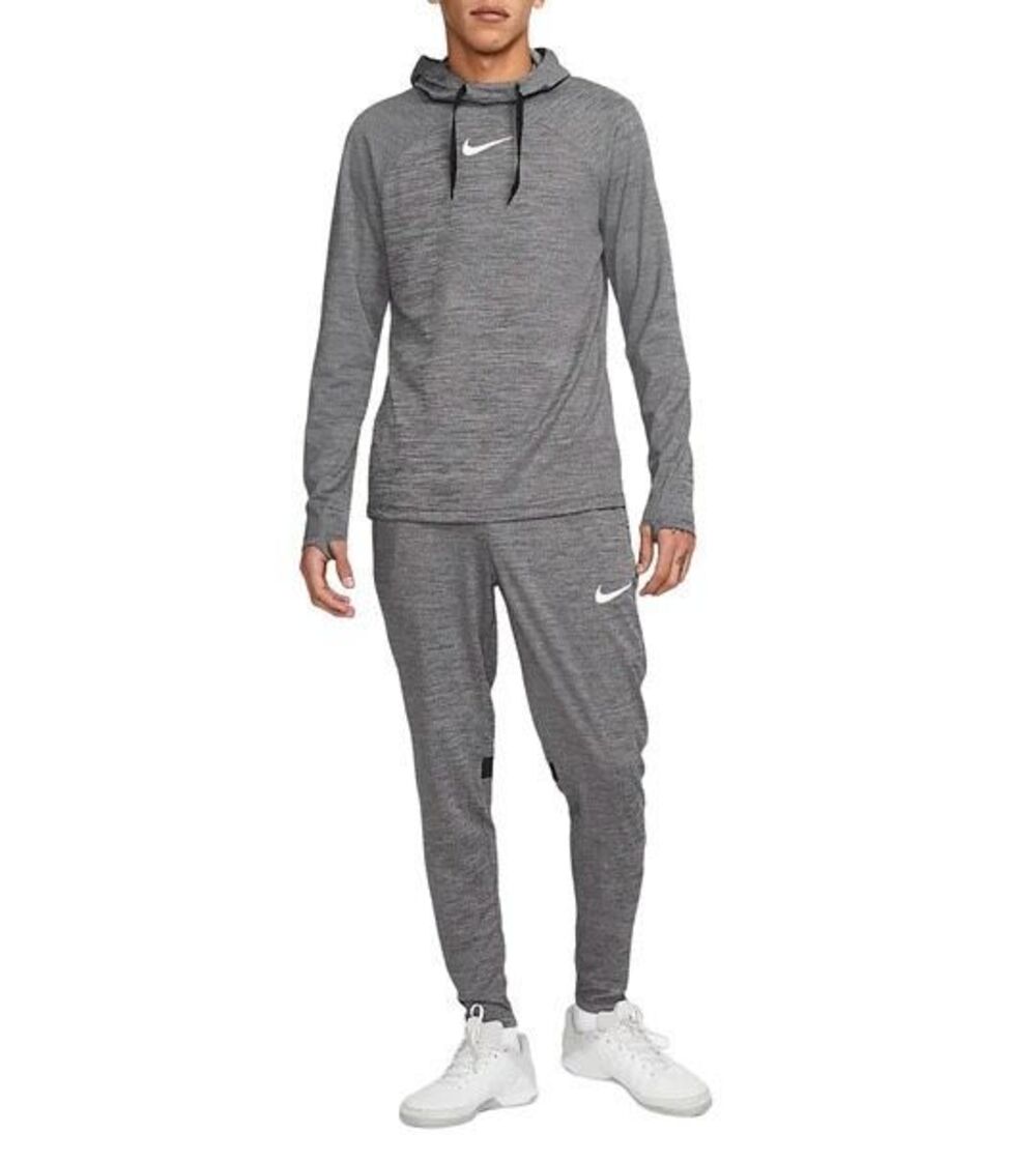 NWT Nike Academy Men's Dri-FIT Long-Sleeve Hooded Soccer Top gray Size Small